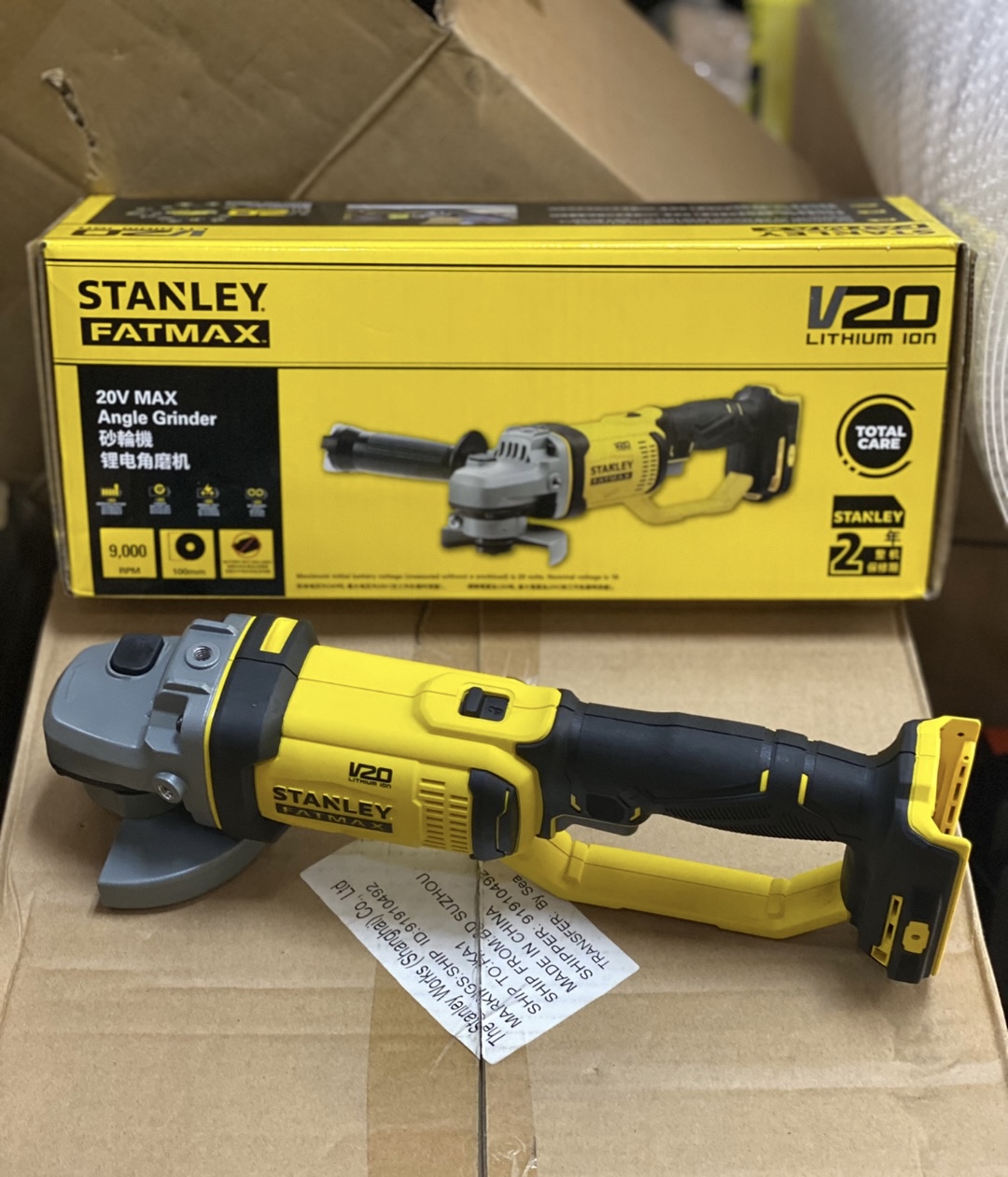Power Tools Stanley - 20V เครื่องบดมุมแบบชาร์จไฟได้สําหรับ Stanley SCG400 ไร้สายมือบดล้อเครื่องบดเครื่องมือไฟฟ้า