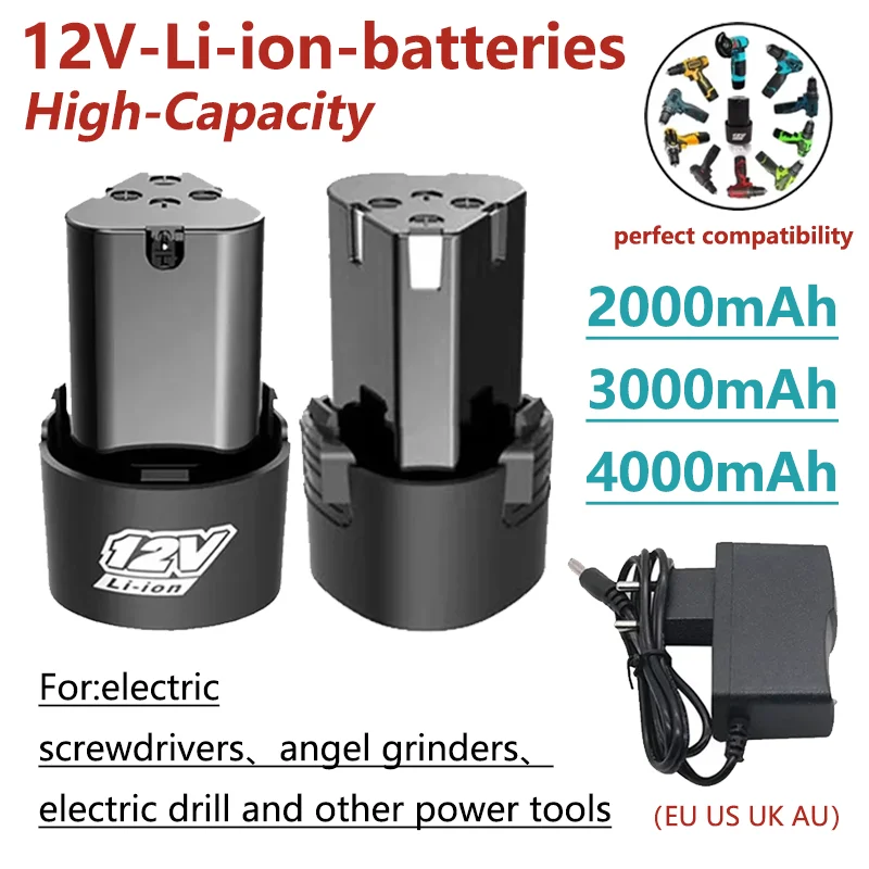 Power Tools Uk - แบตเตอรี่ลิเธียมไอออนแบบชาร์จไฟได้ 12V สำหรับไขควงไฟฟ้า สว่านไฟฟ้า เครื่องเจียรมุมขนาดเล็ก เครื่องมือไฟฟ้า