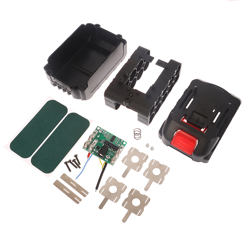 Power Tools Tool Box - กล่องเก็บเครื่องมือไฟฟ้า BMS 21V สำหรับเครื่องเจียรมุมไฟฟ้าไร้สาย กล่องใส่แบตเตอรี่ 18650
