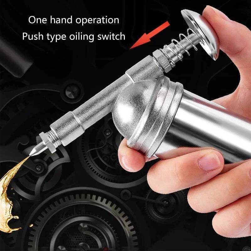 Power Tools Grease - ปืนอัดจาระบีแรงดันสูงแบบมือถือ ขนาดเล็ก 80 ซีซี 1000 ปอนด์ต่อตารางนิ้ว