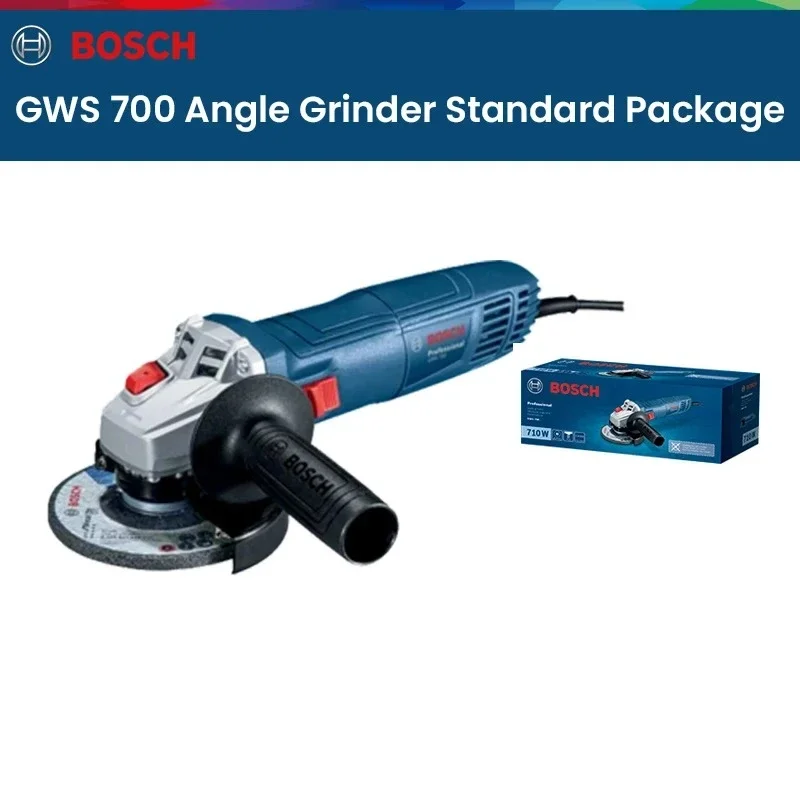 Power Tools Bosch - บ๊อช GWS700 เครื่องเจียรมุมไฟฟ้า 12000RPM เครื่องเจียรมือถืออเนกประสงค์ เครื่องมือไฟฟ้าสำหรับตัดโลหะขัดเงา