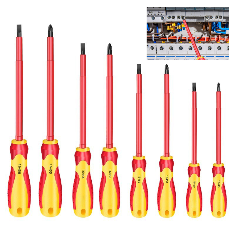 Power Tools Stanley - ไขควงหุ้มฉนวน Slotted Cross ไขควง Phillips Flat