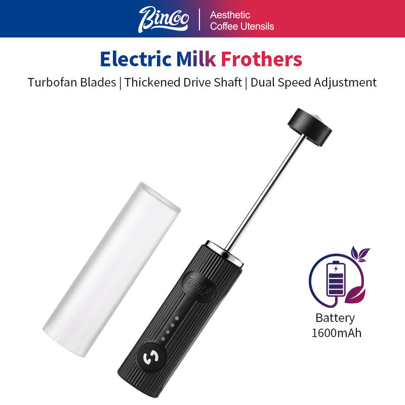 Power Tools Usa - BINCOO เครื่องตีฟองกาแฟไฟฟ้า USB ชาร์จ 2 ความเร็วโฟม