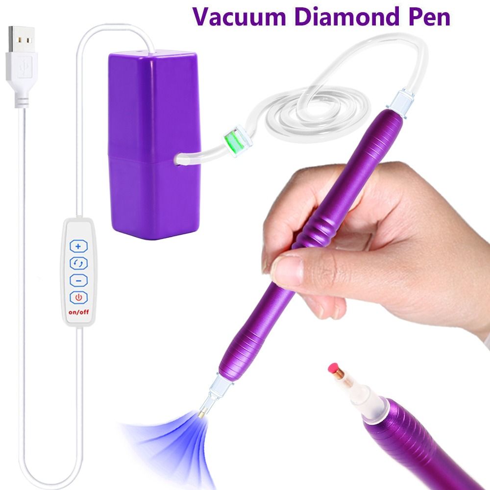Power Tools Equipment - สูญญากาศไฟฟ้าเพชรภาพวาดชุดปากกา USB Powered เพชรภาพวาดอุปกรณ์ดูดสําหรับ 5D เพชรจิตรกรรมเครื่องมือ