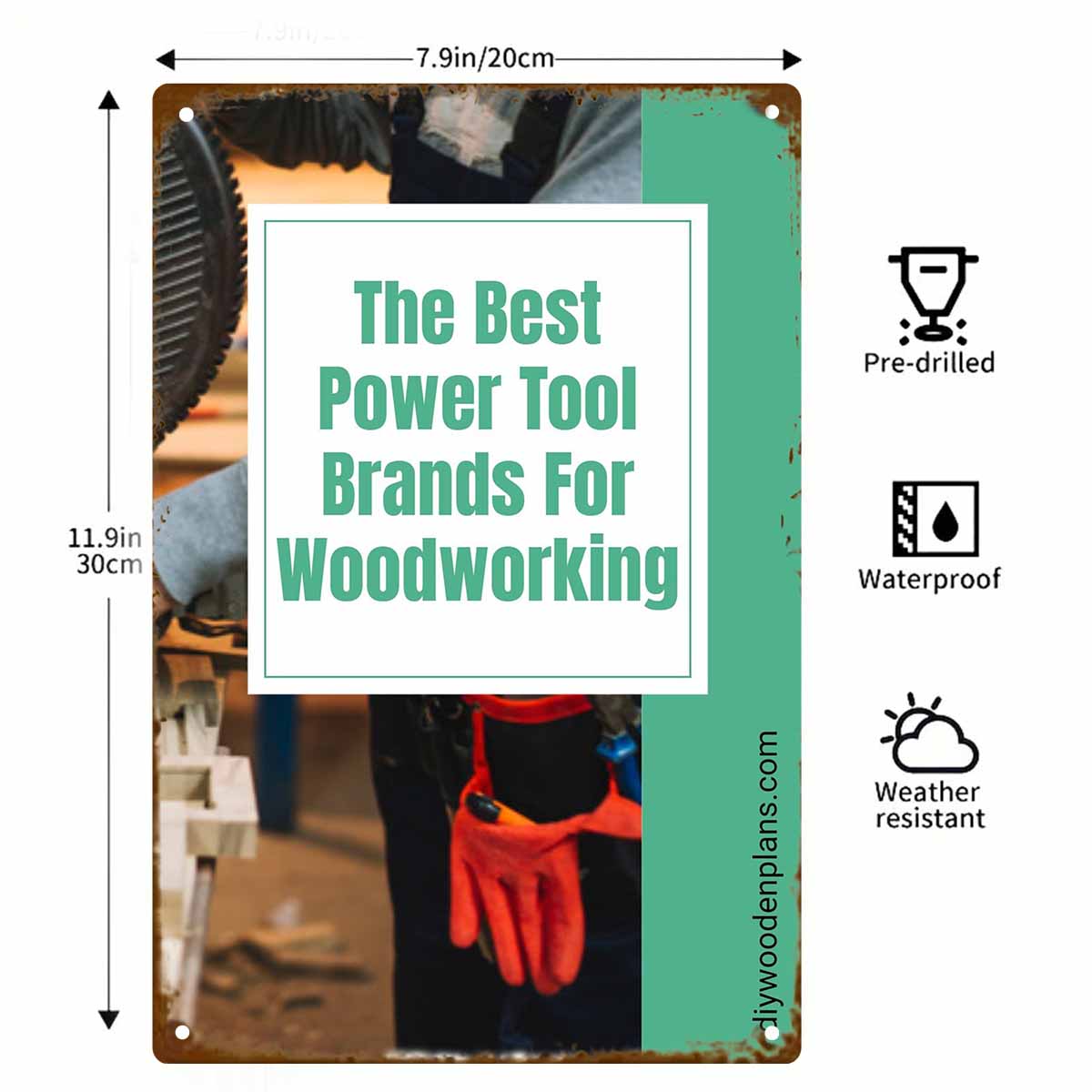 ป้ายโลหะติดผนัง 2 มิติ 1 ชิ้น  - Power Tools Best Brand บทวิจารณ์และราคา