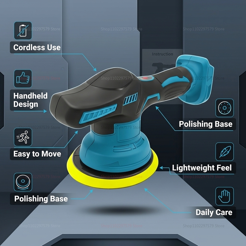 เครื่องขัดสีรถยนต์ไร้สาย 18V เ - Power Tools Sander บทวิจารณ์และราคา
