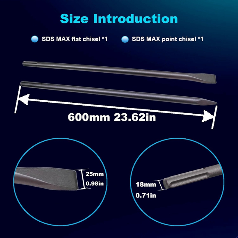 ชุด SDS Max ขนาด 24 นิ้ว, สิ่ว - Hammer Drill Sds บทวิจารณ์และราคา