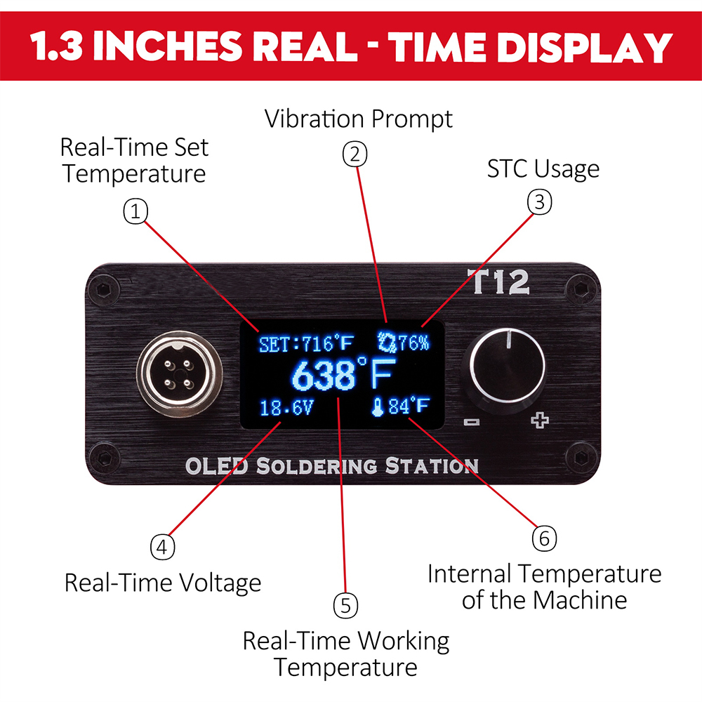 OLED T12 การประสาน สถานีเหล็กป - Power Tools Hitachi บทวิจารณ์และราคา