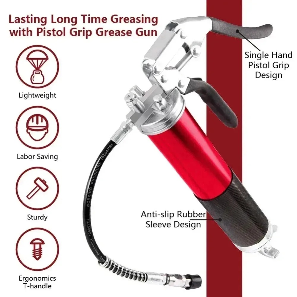 ชุดปืนอัดจาระบีแบบมือหมุน 7000 - Power Tools Grease บทวิจารณ์และราคา