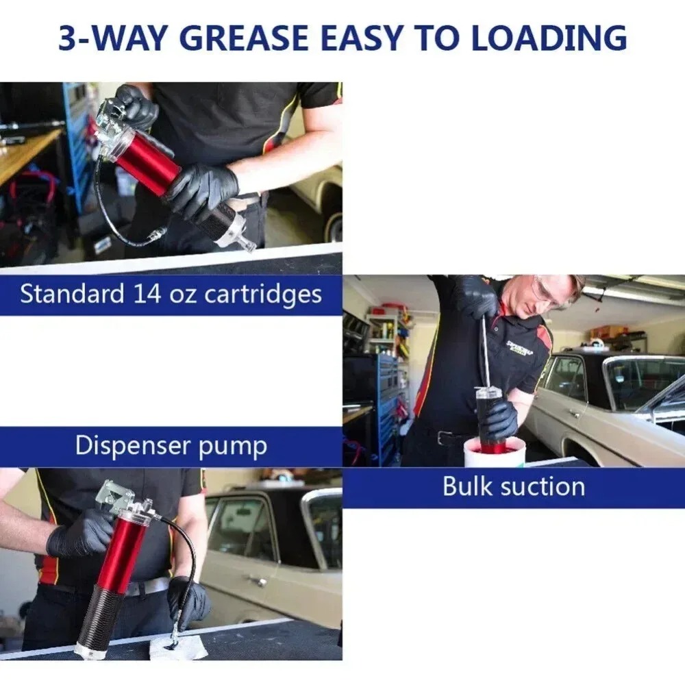 ชุดปืนอัดจาระบีแบบมือหมุน 7000 - Power Tools Grease บทวิจารณ์และราคา
