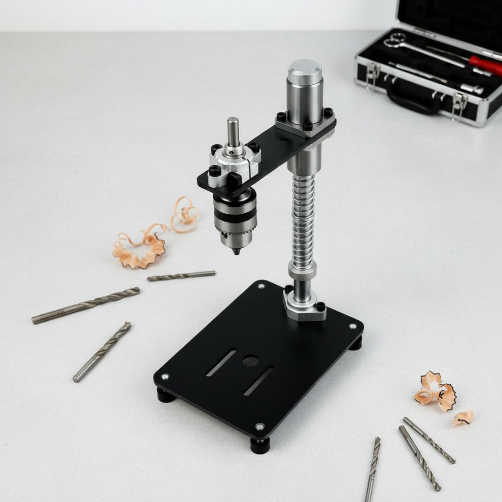 แท่นยึดสว่านมือแบบพกพา พร้อมตั - Power Tools Guide บทวิจารณ์และราคา