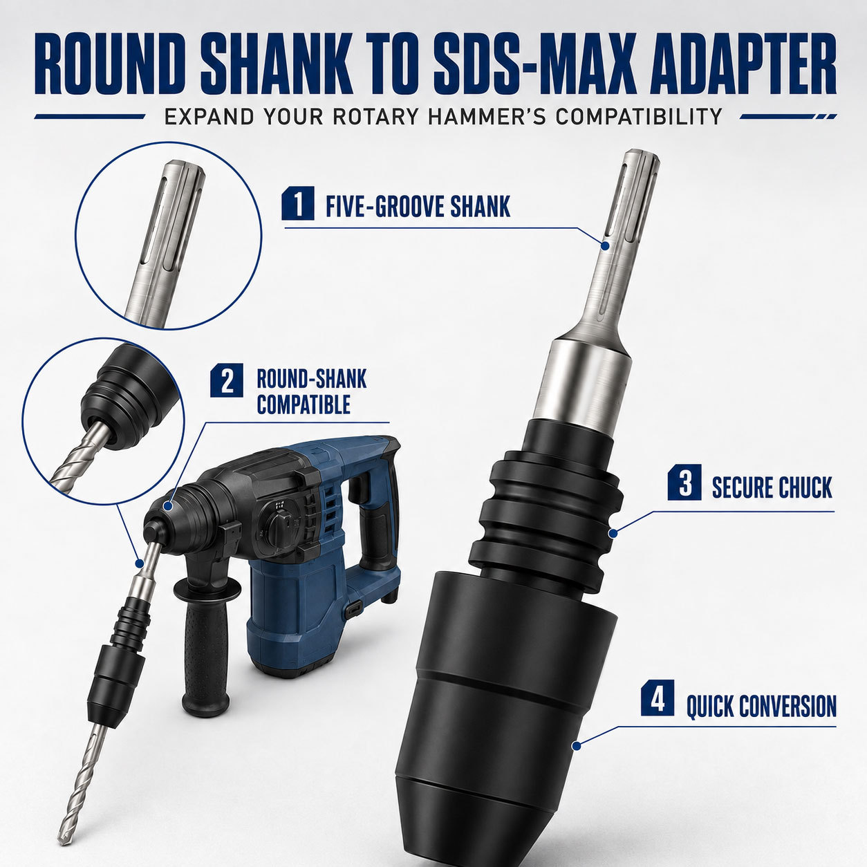 อะแดปเตอร์ดอกสว่านกระแทก SDS-P - Hammer Drill Sds บทวิจารณ์และราคา